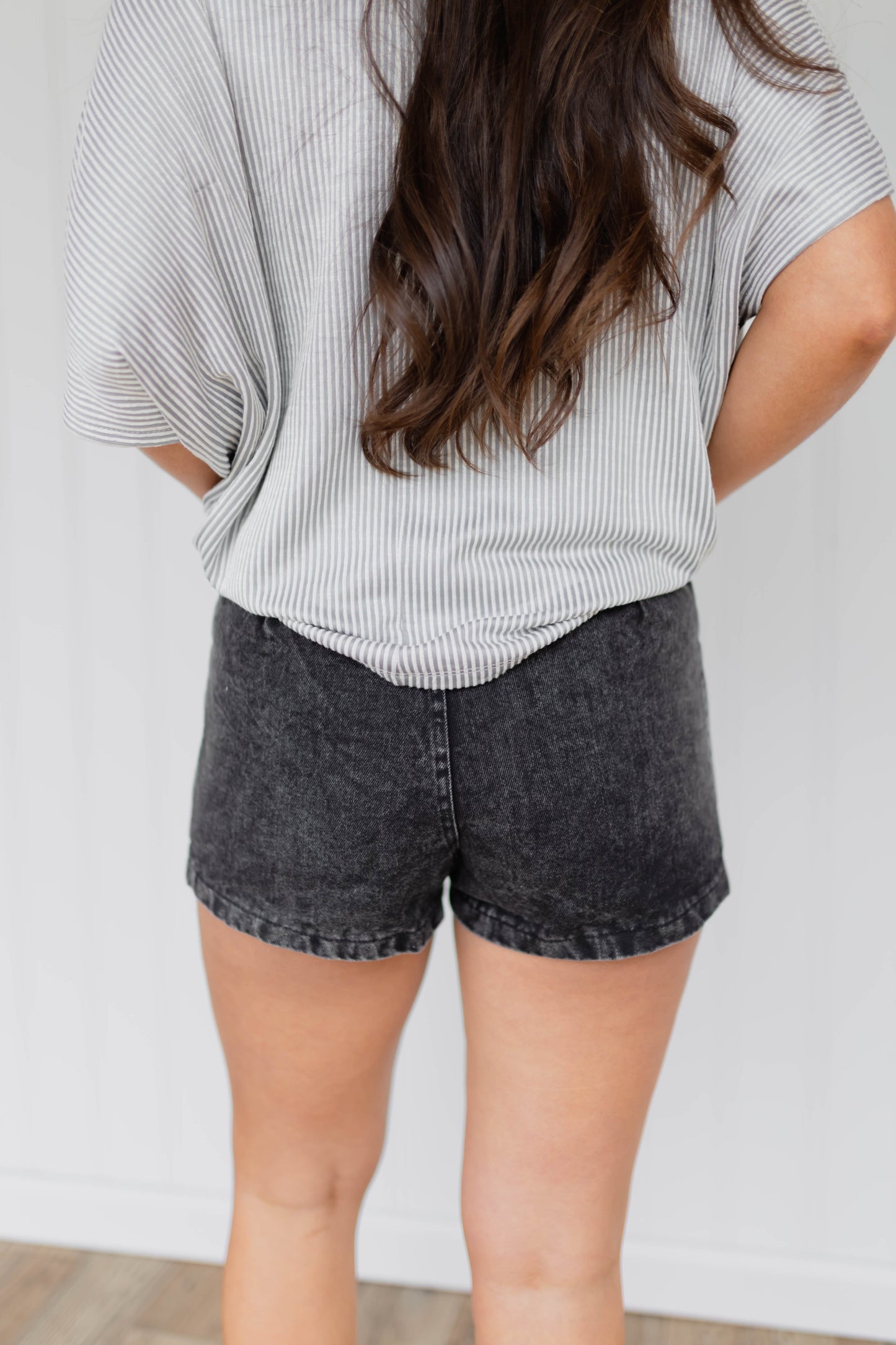 Twill Button Down Shorts
