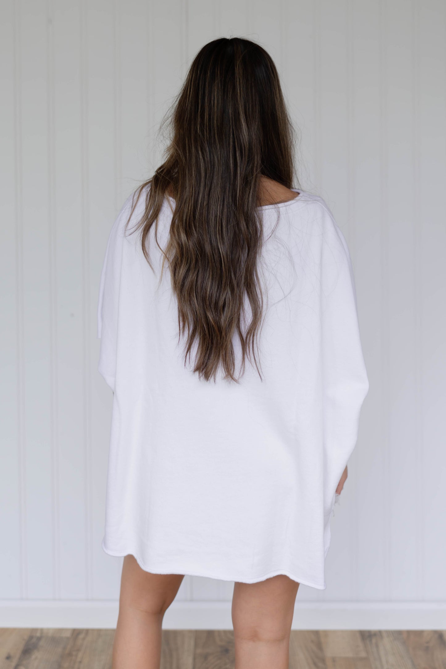 Malibu Vintage Dolman Top - White