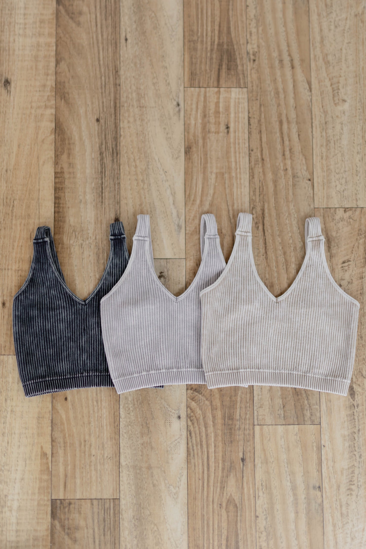 Ribbed Crop Tank / Sleet