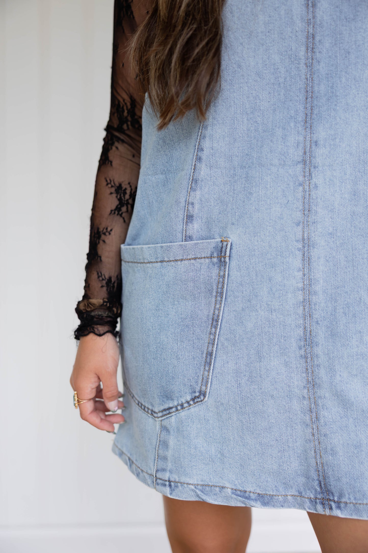 Denim Overall Dress