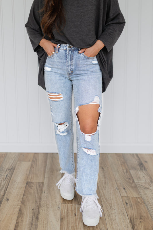 Vintage Cutout Denim / Light Wash