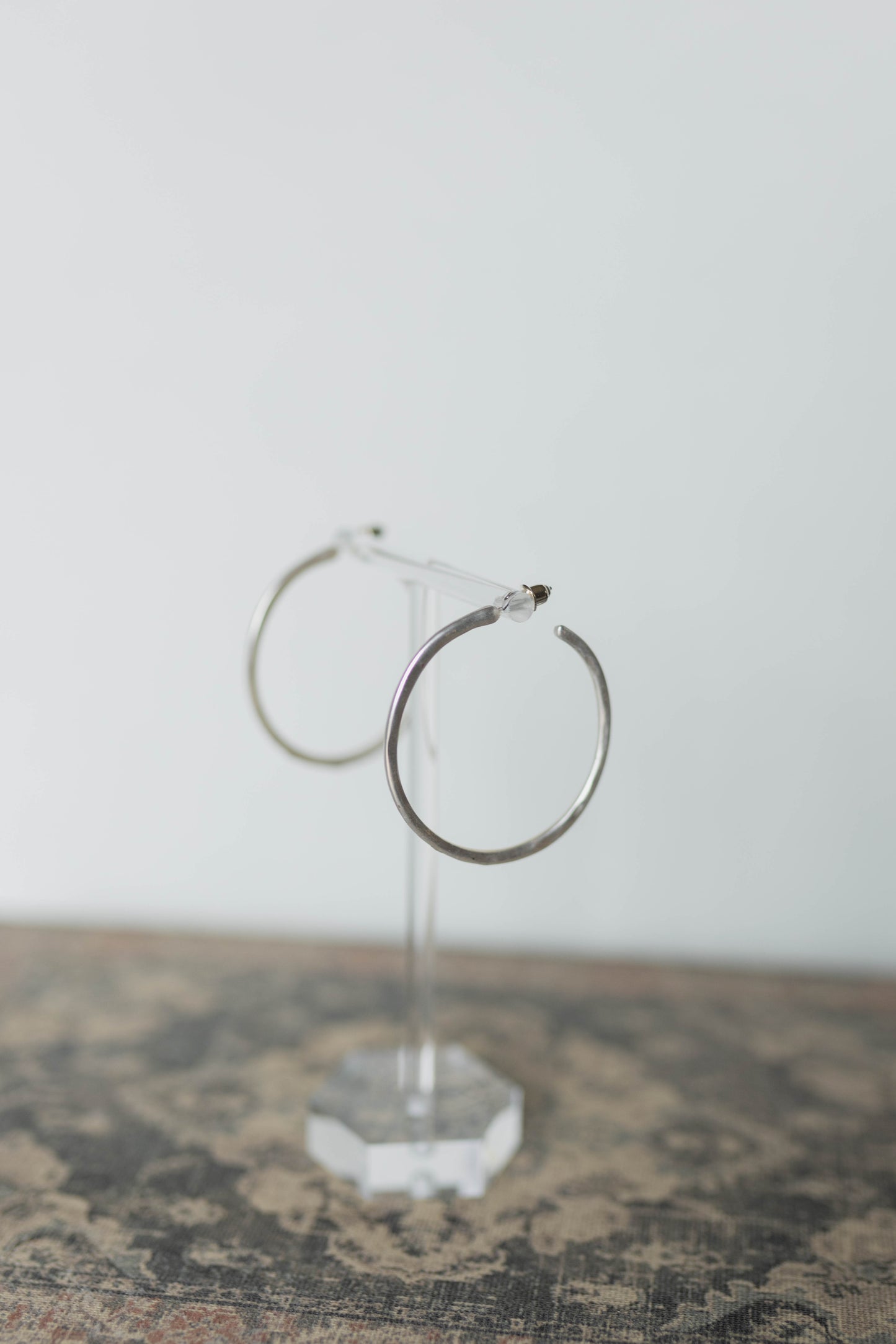 Hammered Hoop Earrings