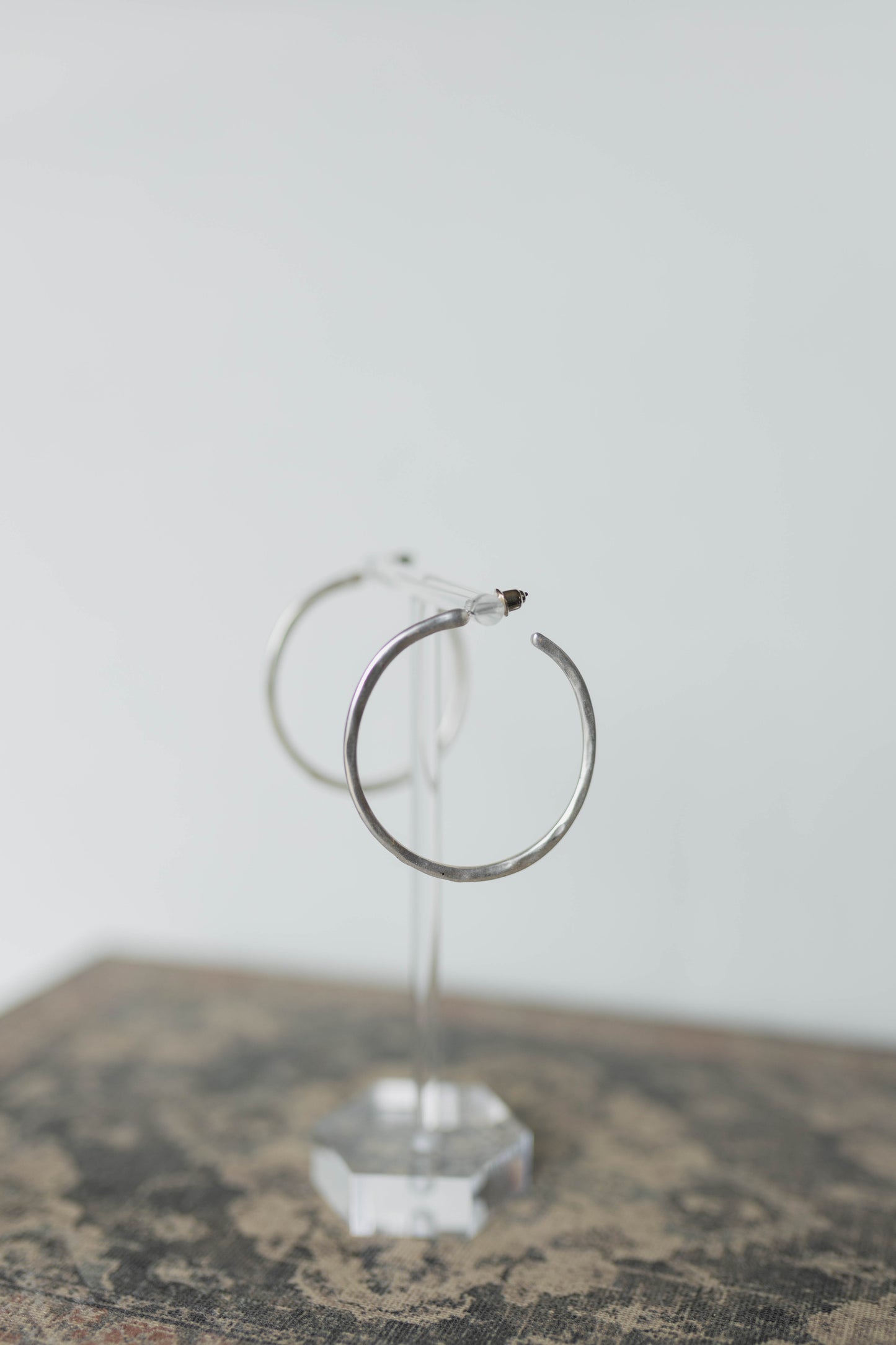 Hammered Hoop Earrings